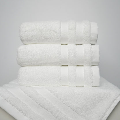 Handtücher – Einzel & 2er Set (Weiß, Grau, Blau)