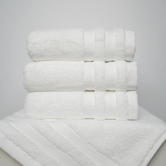 Handtücher – Einzel & 2er Set (Weiß, Grau, Blau)