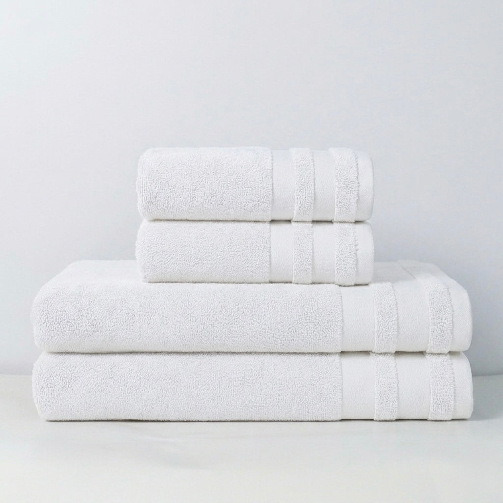Bade- & Handtuch-Set aus Baumwolle