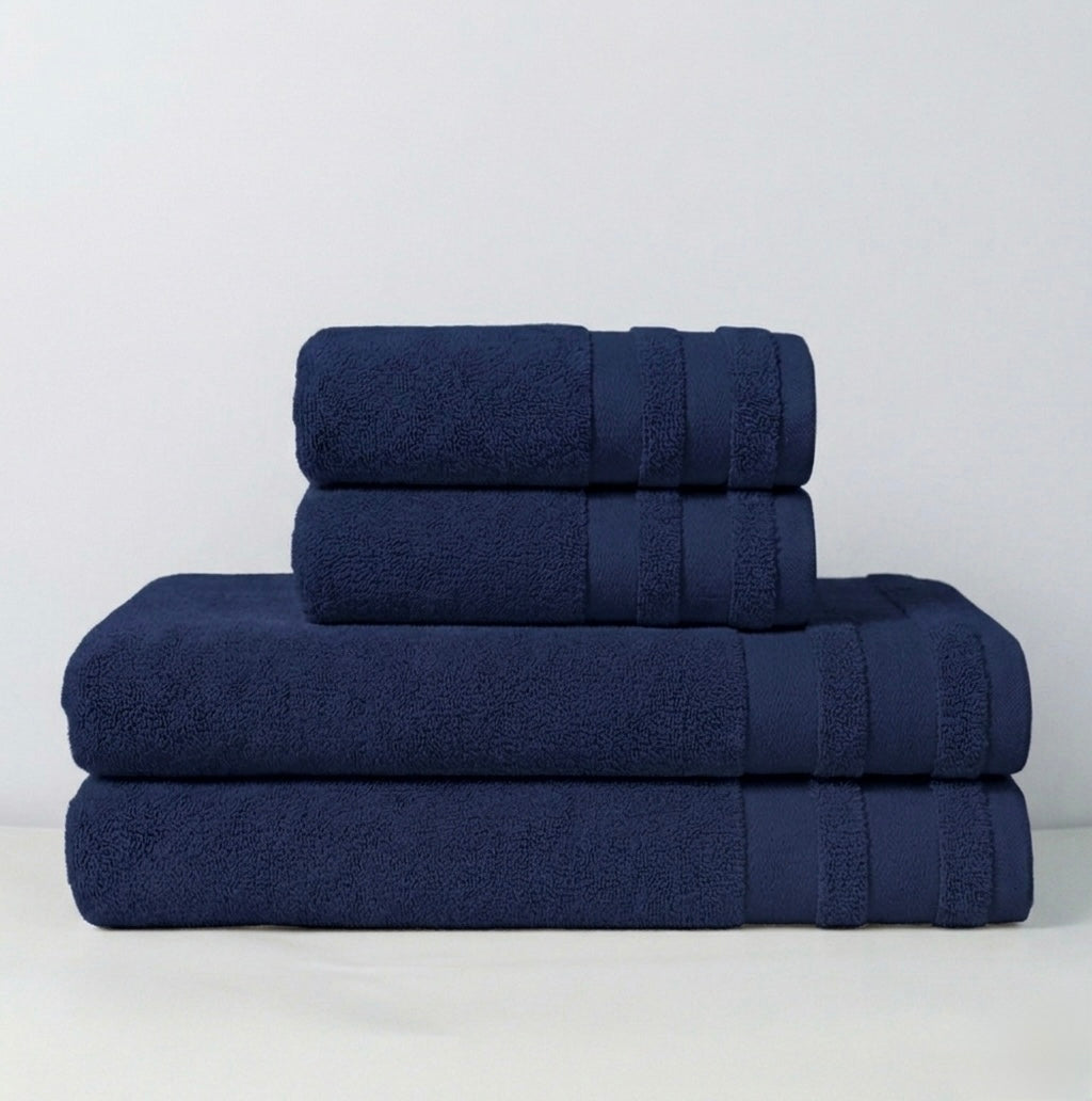 Bade- & Handtuch-Set aus Baumwolle