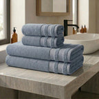 Bade- & Handtuch-Set aus Baumwolle